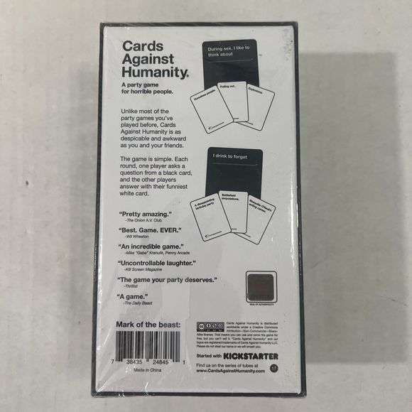 Cards Against Humanity A Party Game for Horrible People Main Card Game New - Picture 2 of 6